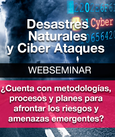 Web Seminar: Desastres Naturales y Ciberataques